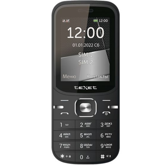 Texet Мобильный телефон Мобильный телефон teXet TM-219 цвет черный, черный матовый  #1