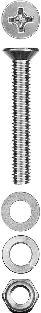 ЗУБР Винт M6 x 50 мм, 7 шт. #1