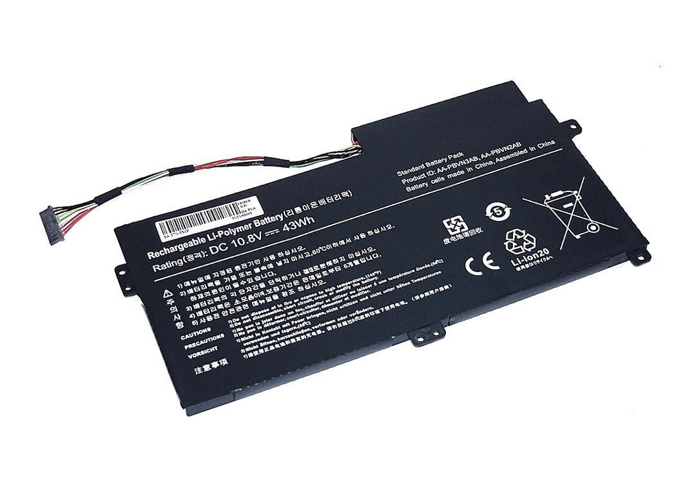 Аккумулятор для ноутбука Samsung 370 (AA-PBVN3AB) 10.8V 4000mAh 43Wh, черная, OEM  #1