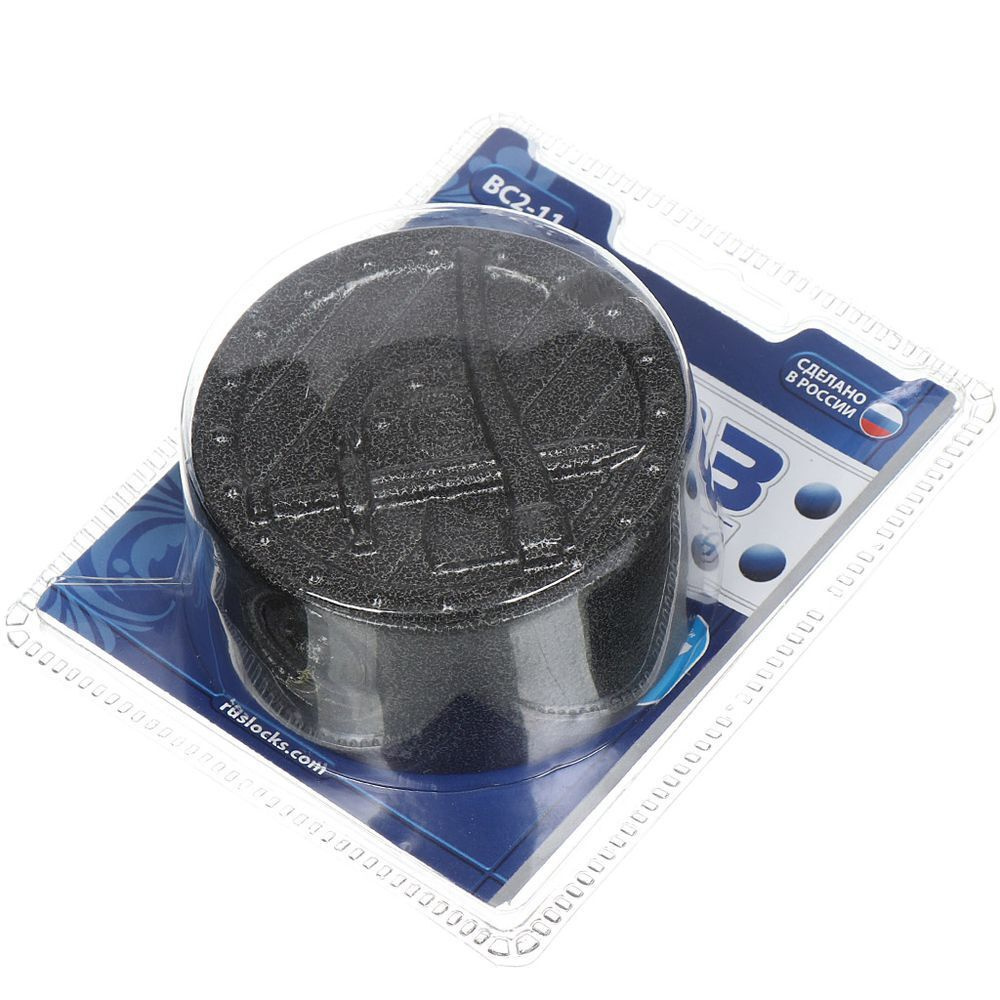 Замок навесной ЧАЗ, ВС2-11 Щит и меч, блистер, дисковый, 96 мм, 3 кл ...