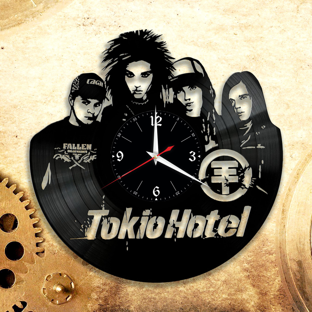 Настенные часы "Группа Tokio Hotel, Токийский отель, Bill Kaulitz", 30 см  #1