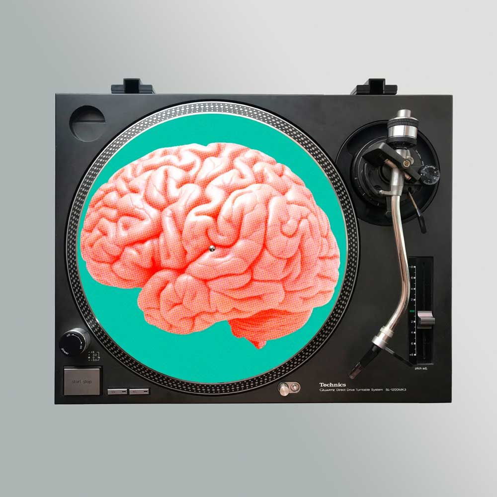 Слипмат Stereo Slipmats Brain Pink 2мм #1
