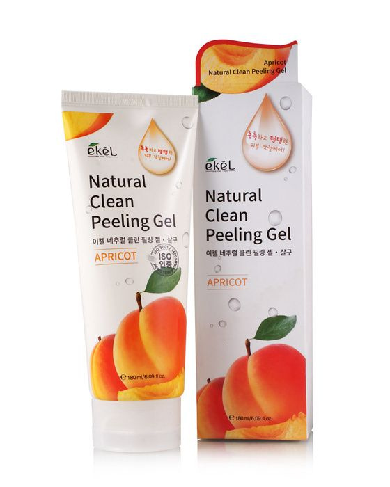 EKEL Natural Clean peeling gel Apricot Пилинг-скатка с экстрактом абрикоса 180мл  #1