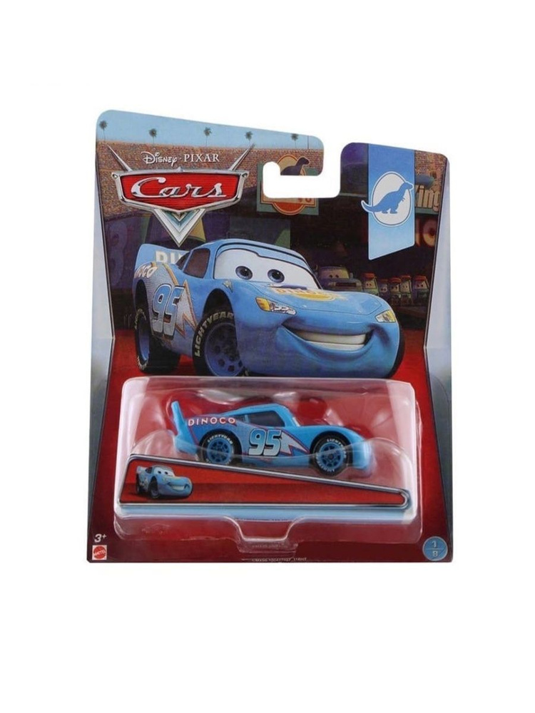 CMX59 Машинка металлическая Disney Pixar Cars коллекционная модель, игрушка Тачки DINOCO Lightning McQUEEN #1