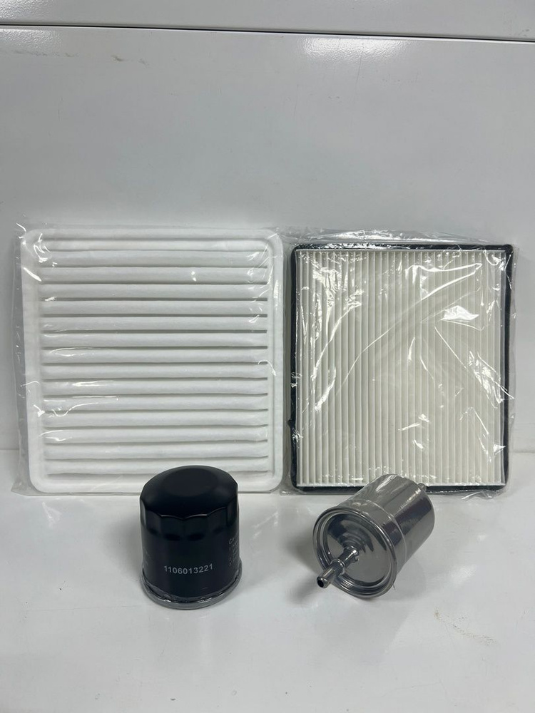 Комплект из 4-х фильтров (масляный, воздушный, салонный и топливный) для ТО Lifan x60. Арт. LF479Q11017100A. #1
