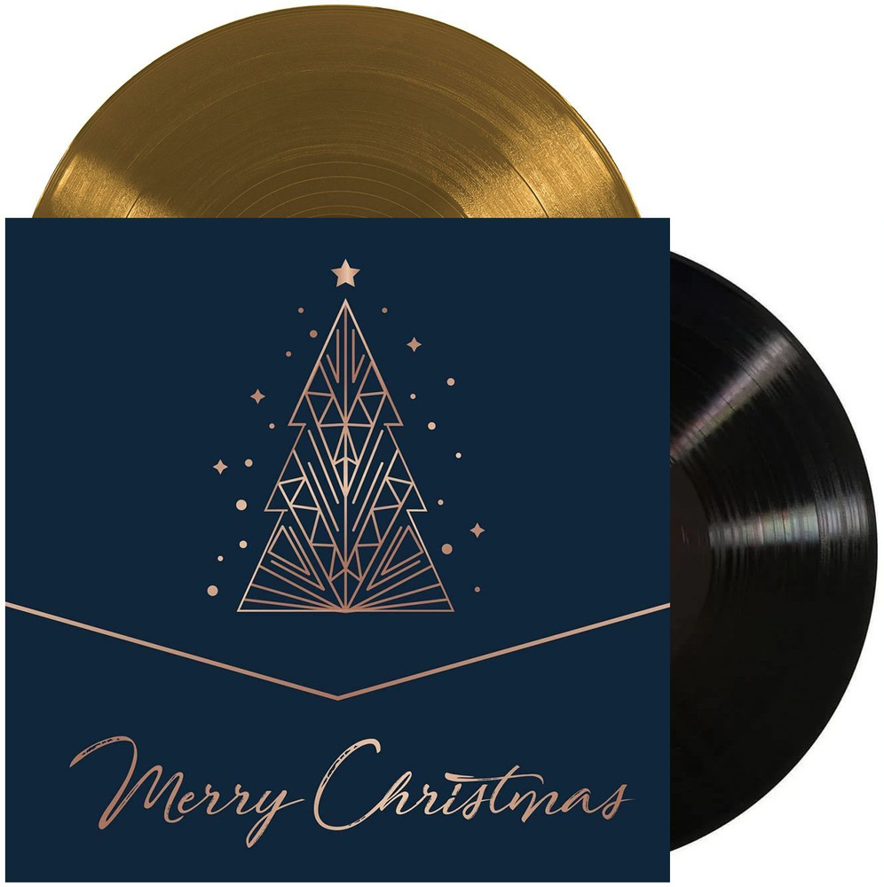 Merry Christmas Various artists Golden and Black Vinyl (2LP) Новогодняя пластинка сборник рождественских #1