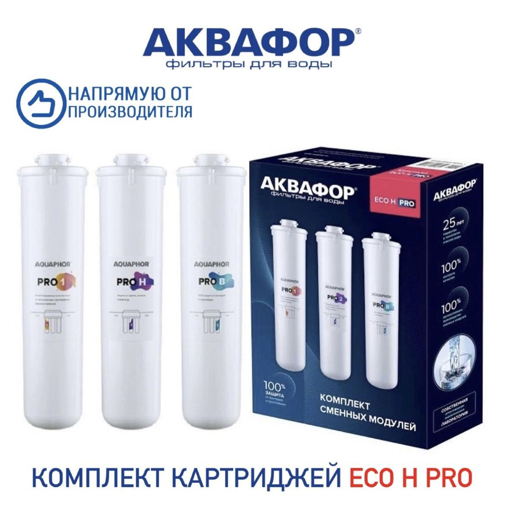 Комплект модулей сменных фильтрующих Аквафор ECO H Pro #1