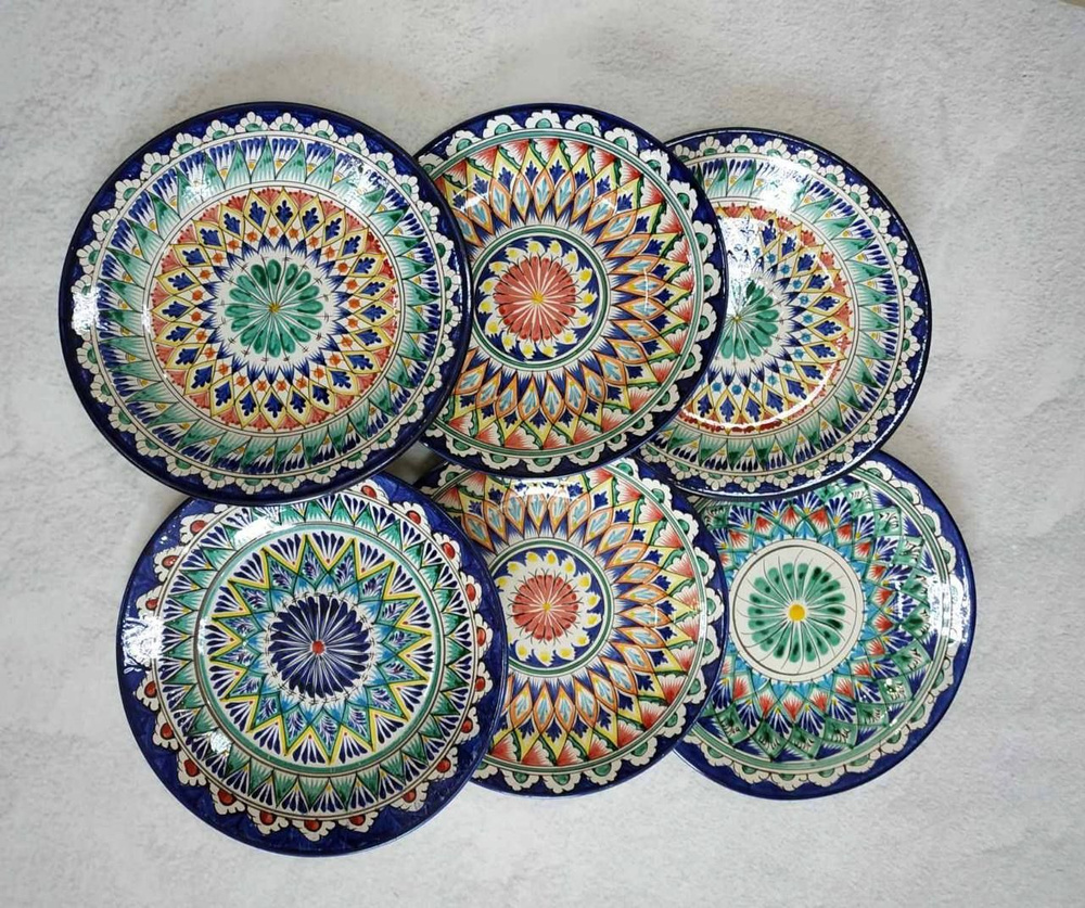 R&S GROUP Набор тарелок, 6 шт, Керамика, диаметр 27 см #1