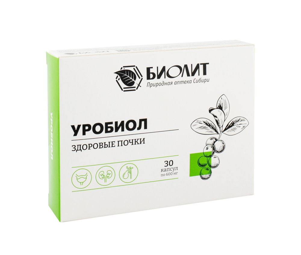 Уробиол БАД, Комплекс растительных экстрактов для почек,30 капсул,Биолит  #1