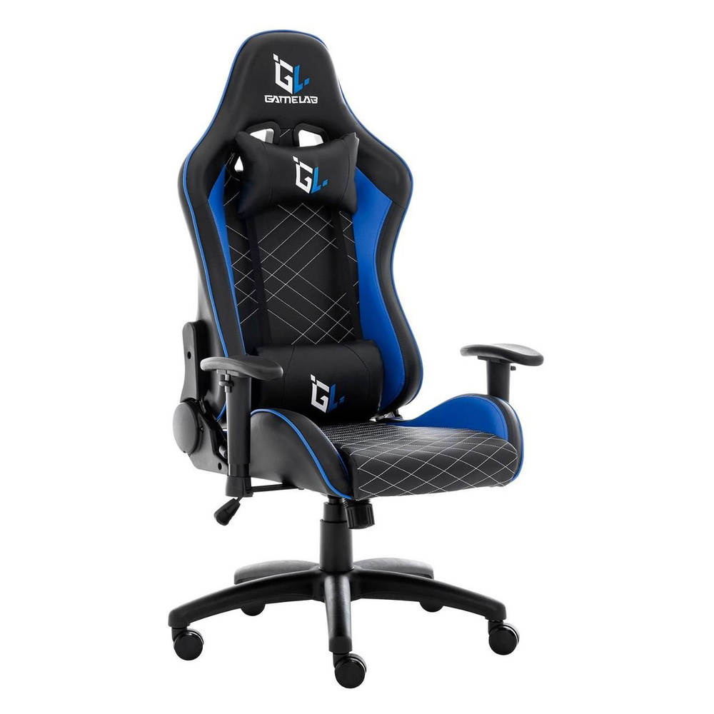 GAMELAB Игровое компьютерное кресло, синий, черный #1