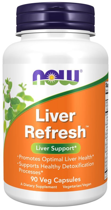 Поддержка печени, NOW, Liver Refresh, 90 растительных капсул, Пищевая добавка для здоровой печени  #1