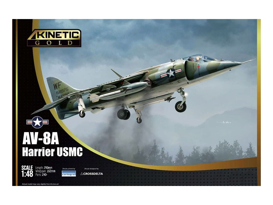 K48072 Kinetic Истребитель AV-8A Harrier USMC (1:48) #1