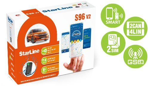 Автосигнализация StarLine S96 v2 BT 2CAN+4LIN 2SIM GSM #1