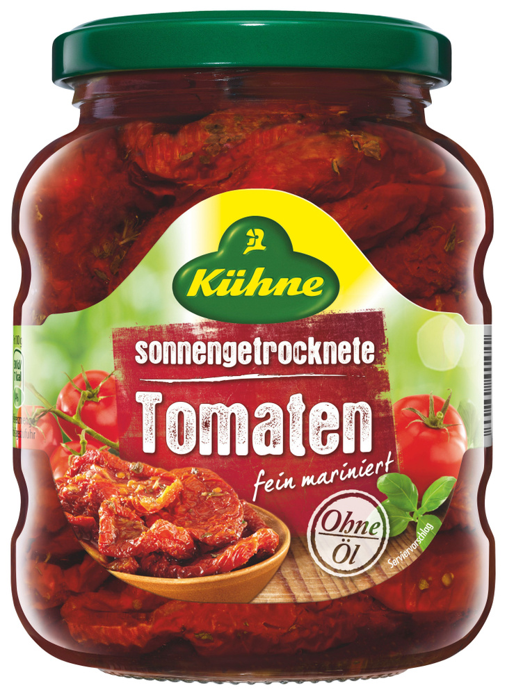 Томаты Kuhne Dried Tomatoes сушеные без содержания масла в маринаде, 340г  #1