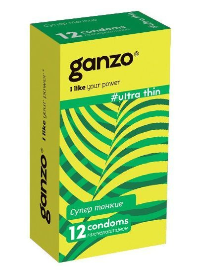 Ультратонкие презервативы Ganzo Ultra thin - 12 шт. #1