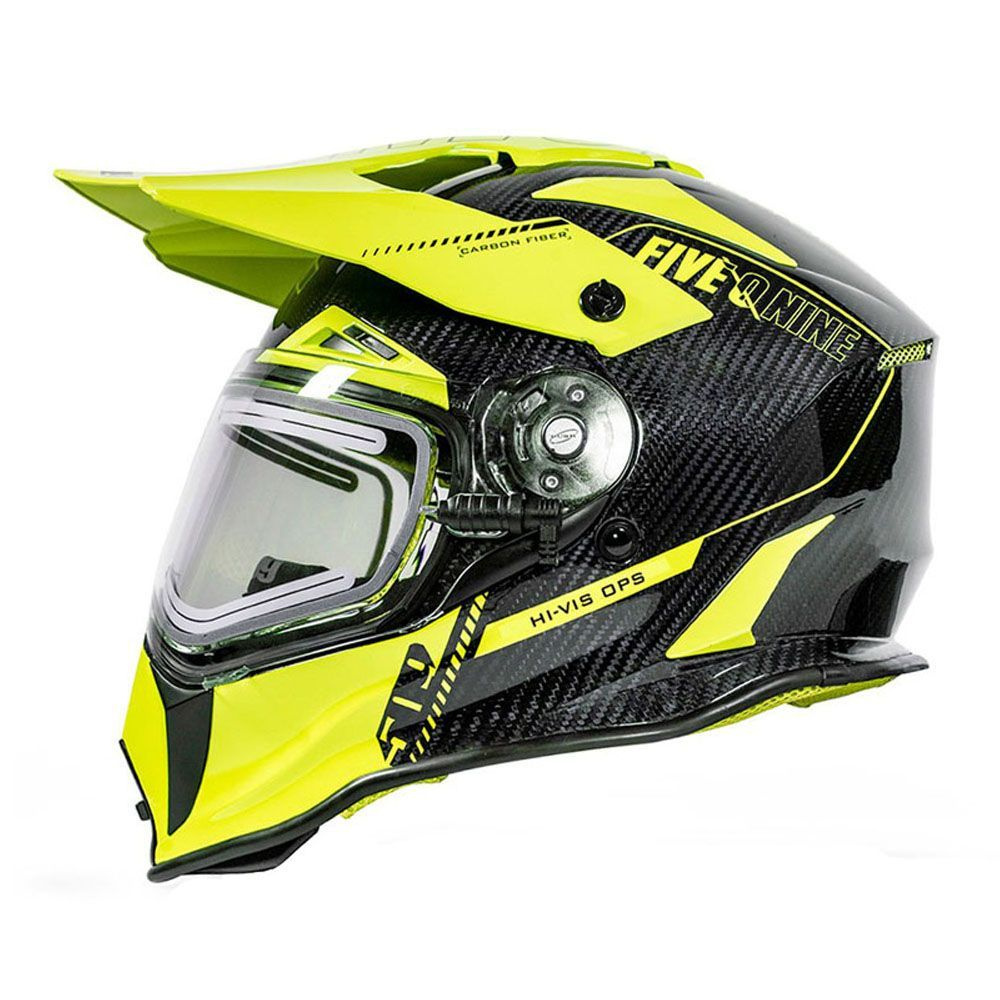 Шлем для снегохода 509 Delta R3L Carbon с подогревом, Hi-Vis Ops, XS #1