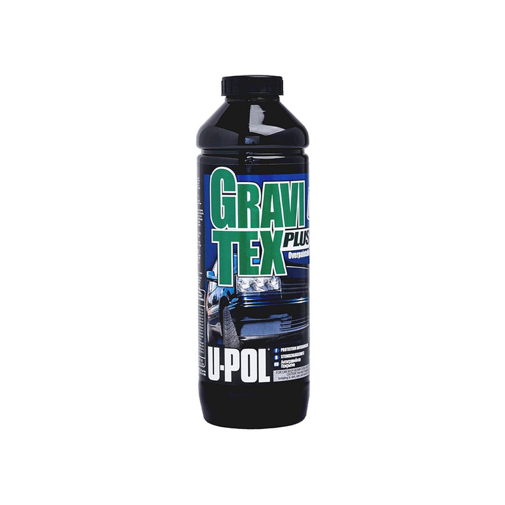 Антигравийное покрытие для защиты кузова автомобиля U-POL GRA/NB1 Gravitex Plus HS черный 1 л.  #1