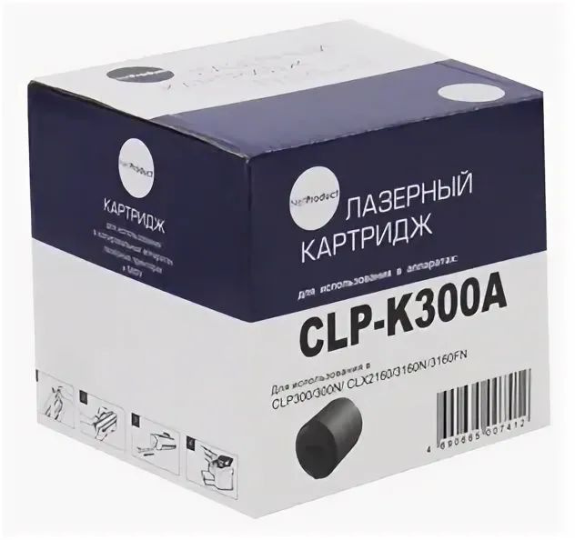 Тонер-картридж NetProduct для Samsung CLP-300, CLX-2160/3160 чёрный CLP-K300A #1