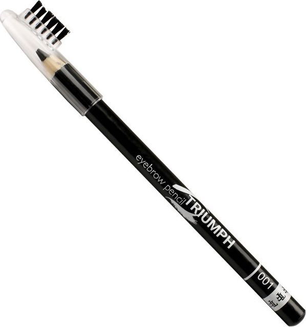 Triumph / Триумф Карандаш для бровей Eyebrow Pencil CW-219 001 черный из воска с щеточкой 2г / декоративная #1
