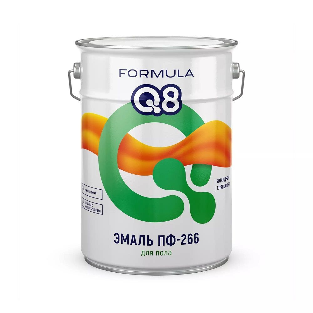 ЭМАЛЬ ПФ-266 для пола алкидная FORMULA Q8 светлый орех 6кг #1