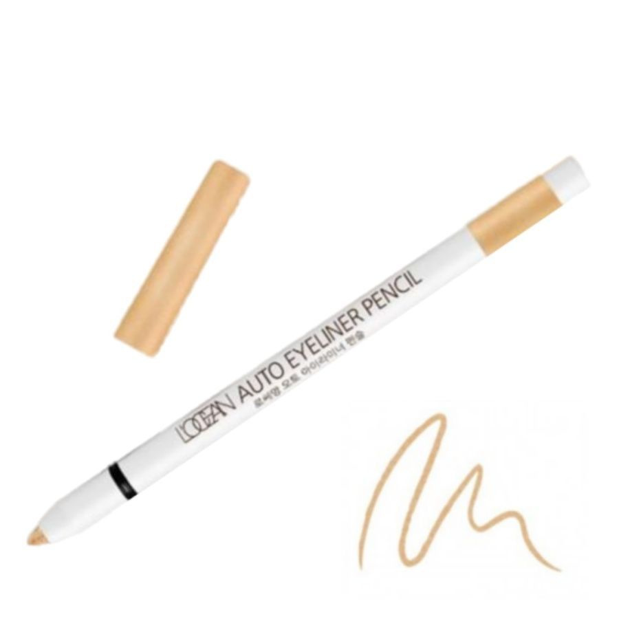 L ocean Водостойкий автоматический карандаш для глаз / Auto Eyeliner Pencil #06, Twinkle Beige, 0,5 г #1