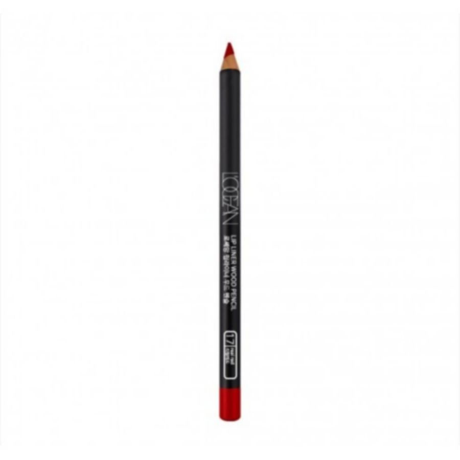 L ocean Карандаш для губ / Lipliner Wood Pencil #17, Real Red #1