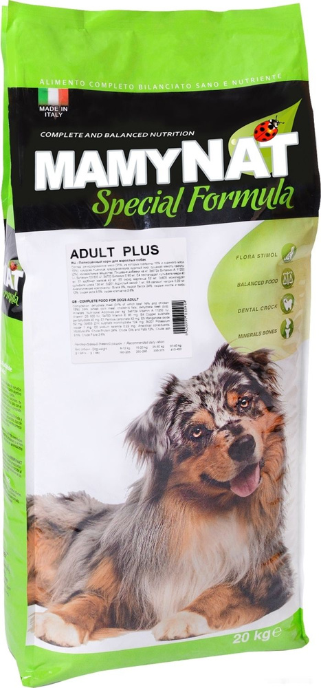 Корм сухой для собак всех пород MamyNat Adult Plus 20 кг #1