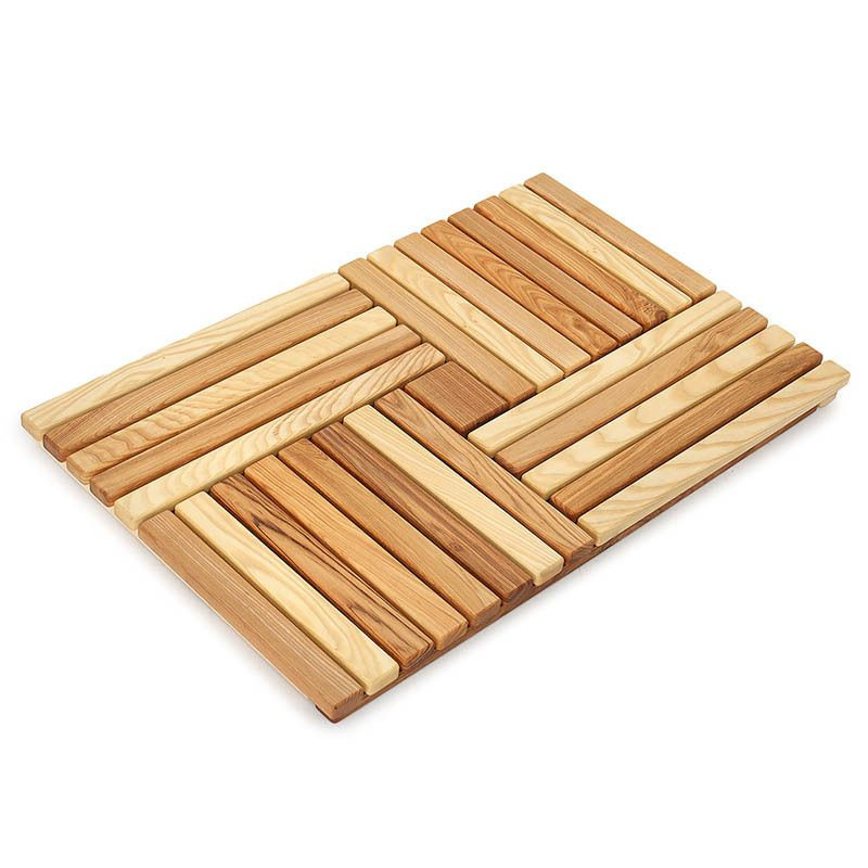 Деревянный коврик Квадро натуральный 80х50 см (80х50см) #1