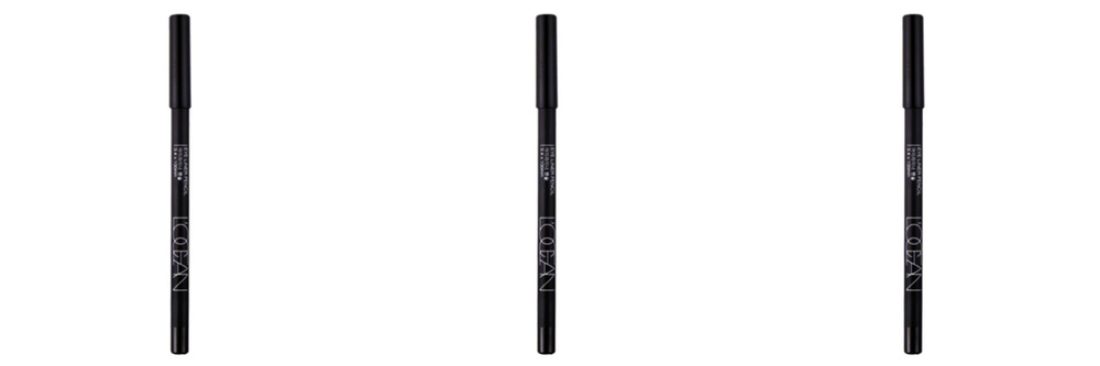 Locean Карандаш для бровей Eye Brow Pencil, 03 Dark Brown - 3 штуки/ #1