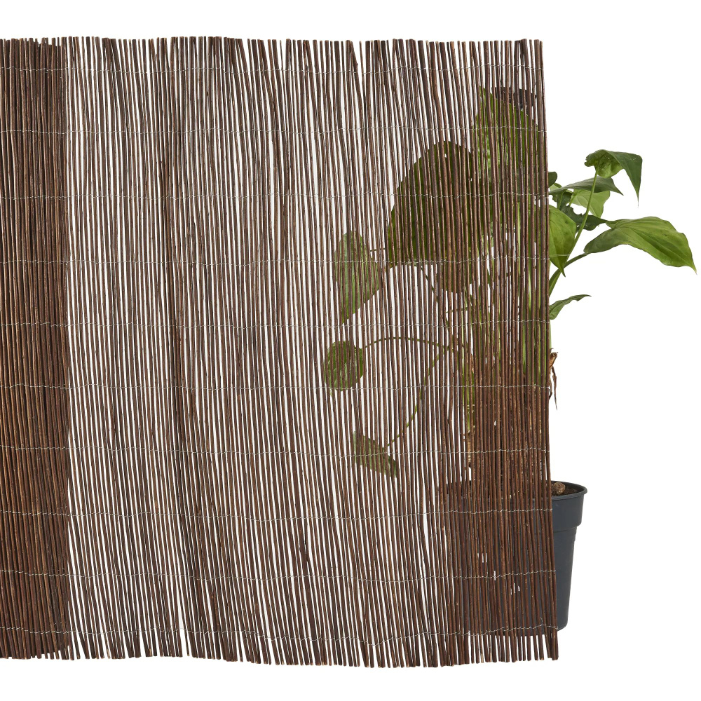 Изгородь декоративная, ива 1.5x3 м коричневый #1