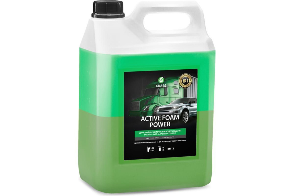 Автошампунь GRASS Активная пена "Active Foam Power" канистра 6 кг #1