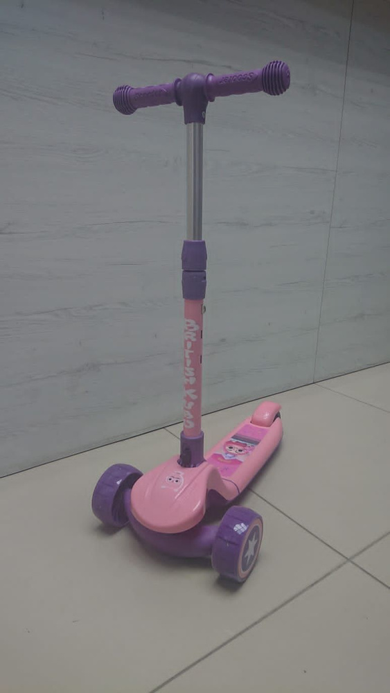 Luxmom Самокат YL-M1, розовый, фиолетовый #1