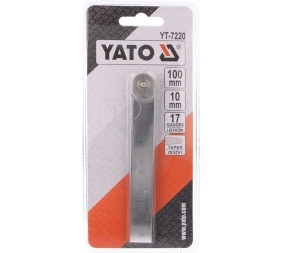 Щупы измерительные YATO 100 мм 0.02-1 мм 17 предметов YT-7220 #1
