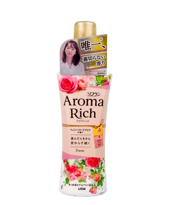 Кондиционер для белья Aroma Rich Diana дезодорирующий с натуральными аромамаслами и ароматом роз, Lion, #1