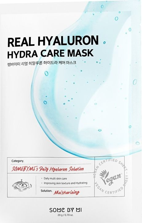 SOME BY MI / Сам Бай Ми Real Hyaluron Hydra Care Mask Маска для лица тканевая увлажняющая с гиалуроновой #1