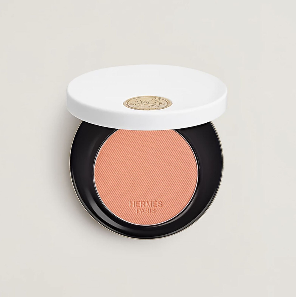 HERMES Румяна Rose Hermes, Silky blush powder (19 Rose Abricot) Travel size 2 г. #1