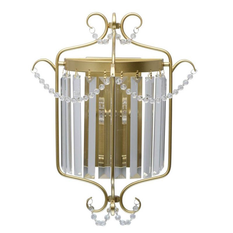 Настенный светильник MW-Light Адель 373024701, Накаливания, E14, Хрусталь/Прозрачный, Металл/Матовое #1