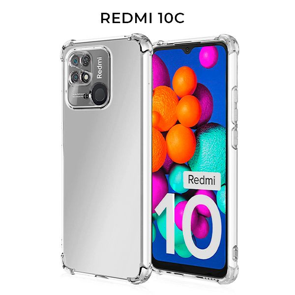 Силиконовый чехол для Xiaomi Redmi 10C (Сяоми Редми 10С) Krieger Mix 1.5мм противоударный Прозрачный #1