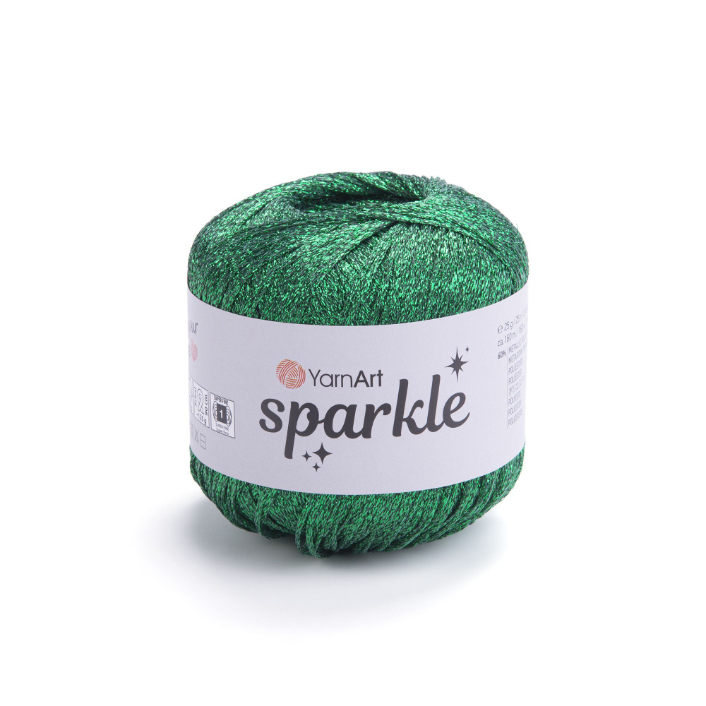 Пряжа YarnArt Sparkle 1333 Ярнарт Спаркл, 60% металлик полиэстер, 40% полиамид, 25 г, 160 м, 1 моток #1