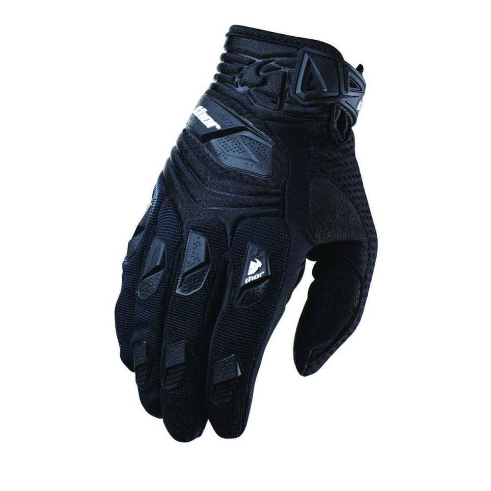 Мотоперчатки кроссовые THOR S14 DEFLECTOR Black(S) #1