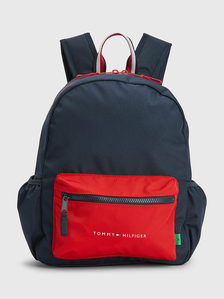 Рюкзак Tommy Hilfiger Essential Backpack, AU0AU01616_XNL, темно-синий, белый, красный  #1