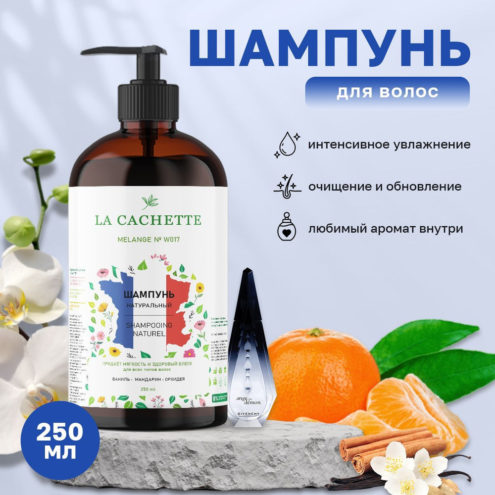 Шампунь для волос увлажняющий W017 Ange Ou Demon, 250 мл, с дозатором ...