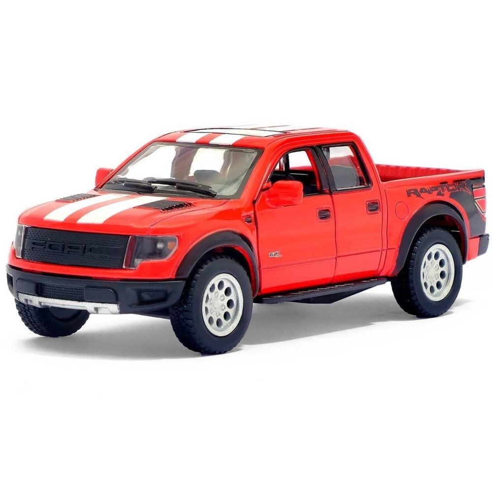 Машинка металлическая Kinsmart 1:46 2013 Ford F-150 SVT Raptor Форд Раптор 5365DFKT инерционная, цвет #1