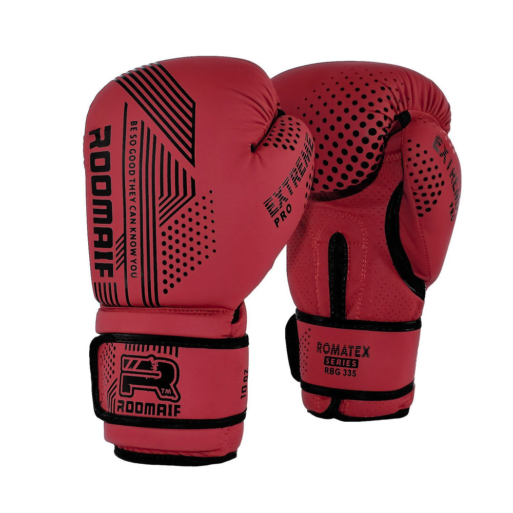 Боксерские перчатки Roomaif RBG-335 Dх Red (12 oz) #1
