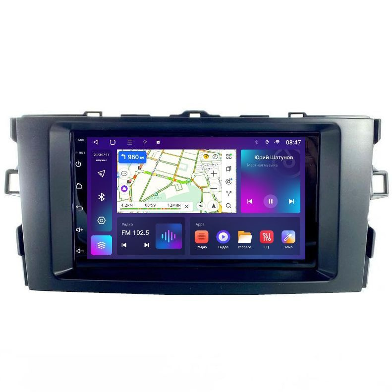 Магнитола Epic T7 Toyota Auris 2006-2012 - Android 12 - Память 2+32Gb - IPS экран  #1