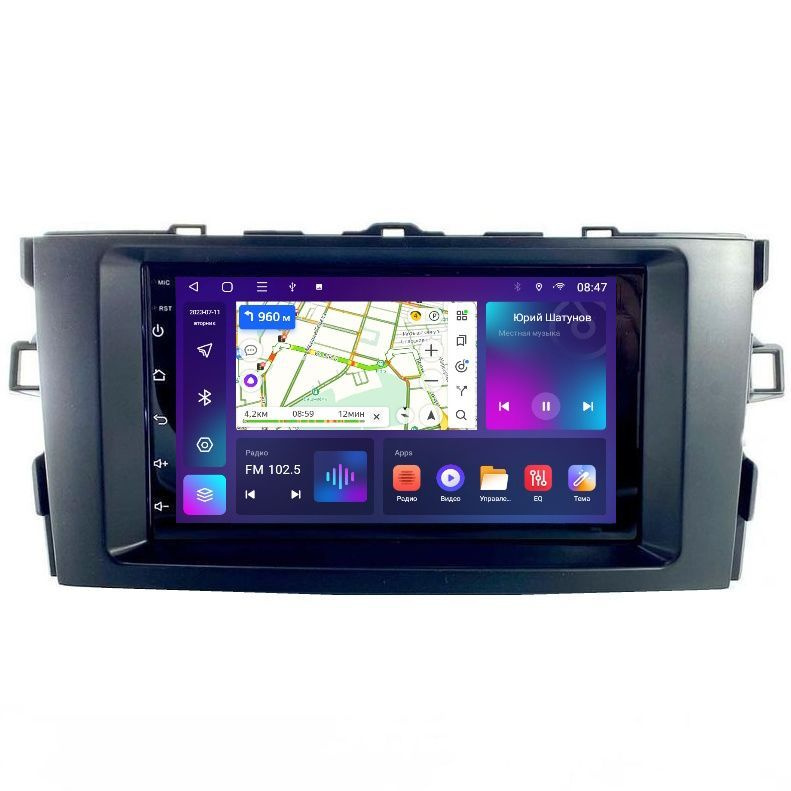 Магнитола Epic T18 Toyota Auris 2006-2012 - Android 12 - Процессор 8 ядерный - Память 6+128Gb - Carplay #1