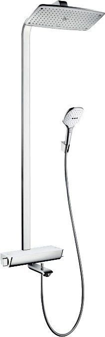 Душевая стойка Hansgrohe Raindance Select Showerpipe хром/белая полочка 360 27113400  #1