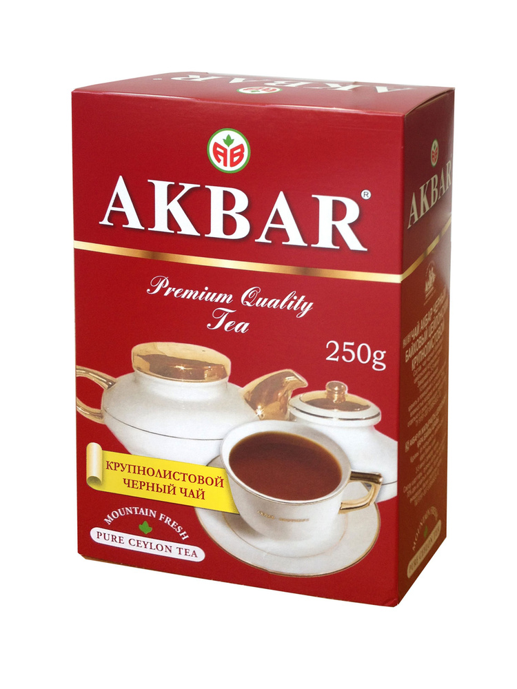 Чай черный AKBAR цейлонский крупнолистовой, 250 г #1