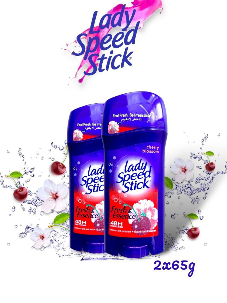 Дезодорант стик Lady Speed Stick Cherry Blossom 65 гр., 2 шт купить с
