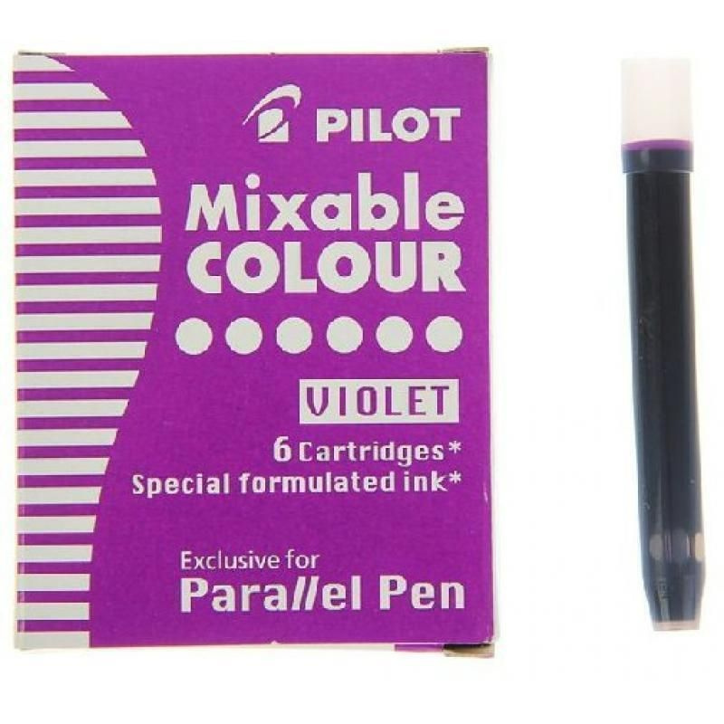 Чернильный картридж Pilot Parallel Pen фиолетовый (6 штук в упаковке) IC-P3-S6 (V)  #1